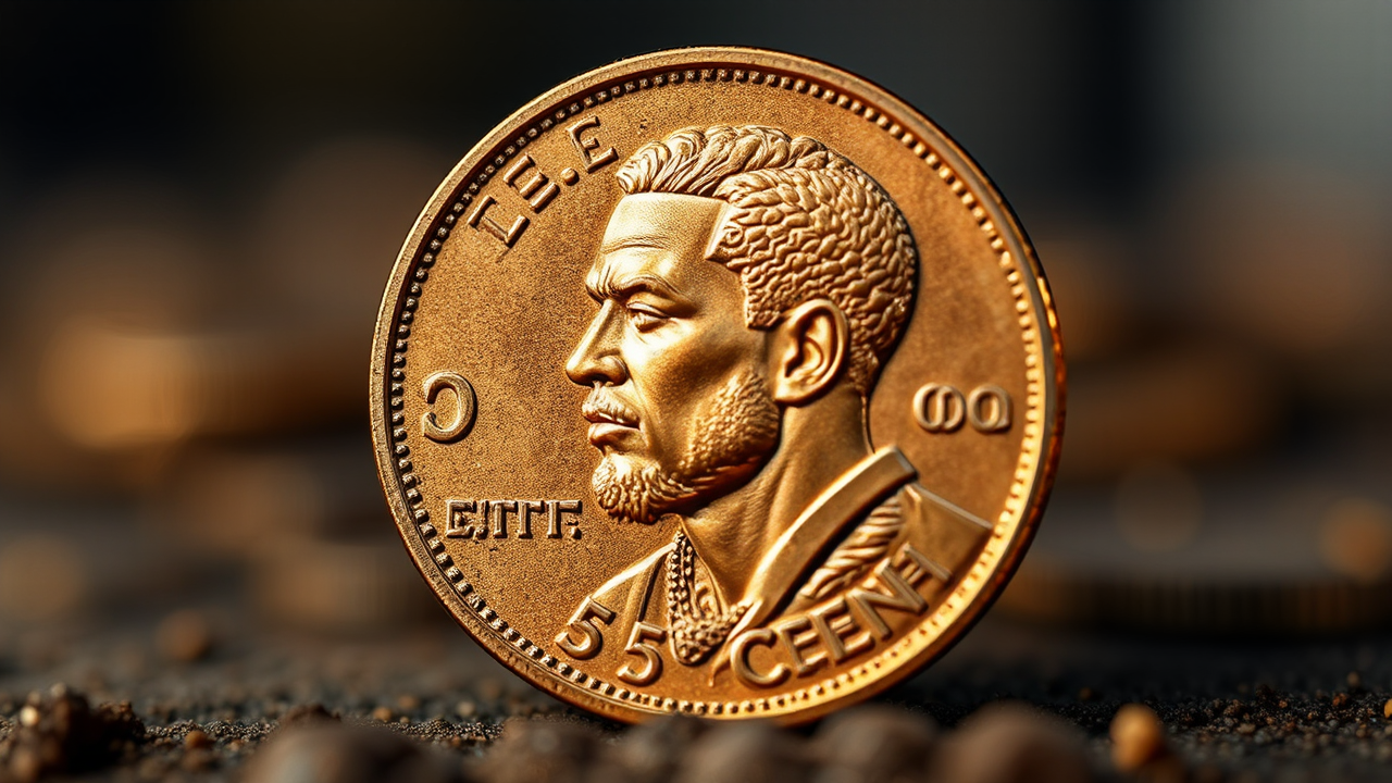 Photograph of a $0.50