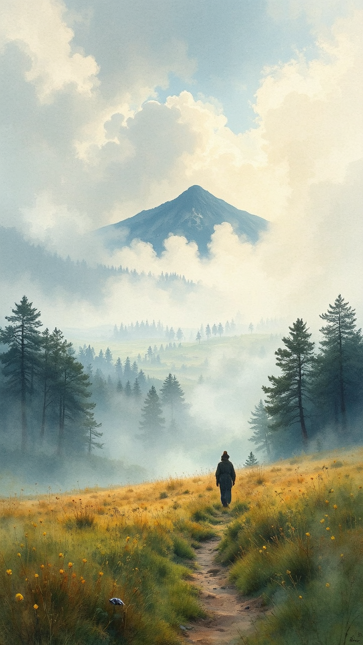 California-inspired Scandinavian landscape.