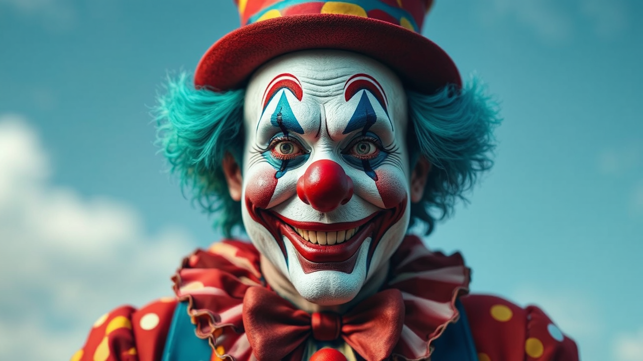 A friendly-looking clown.