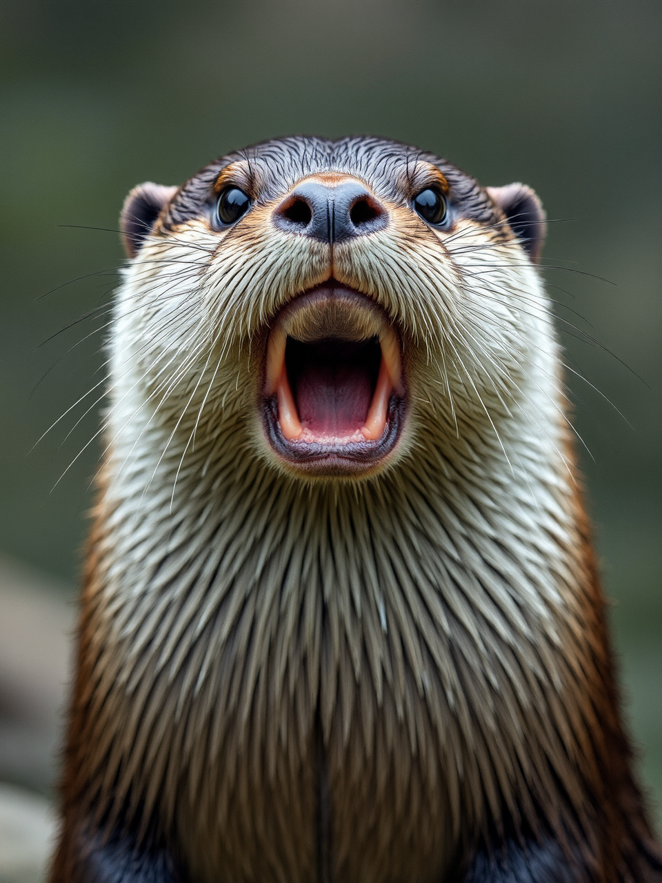 Otter making a disgusted