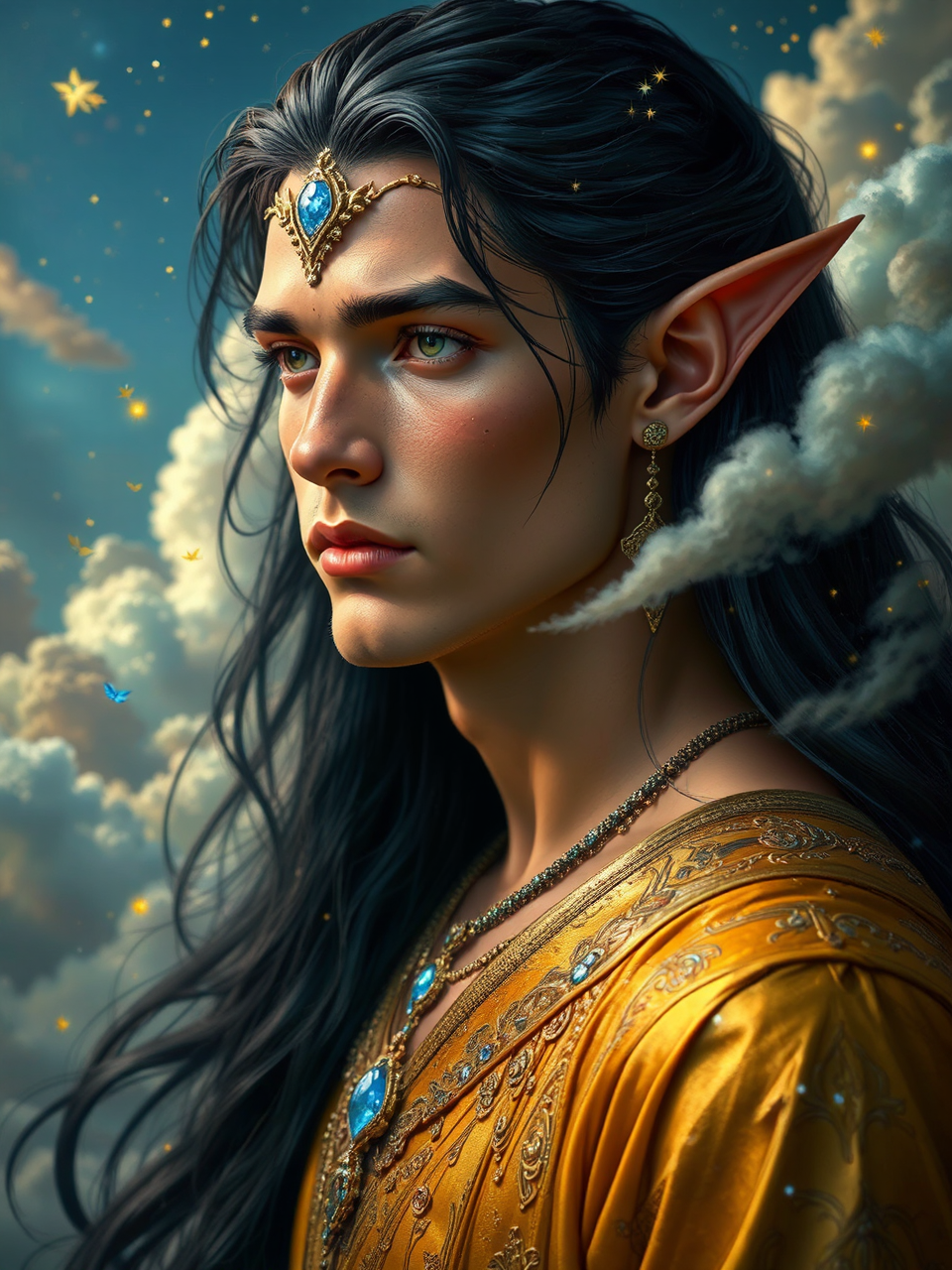 Beautiful male faun in