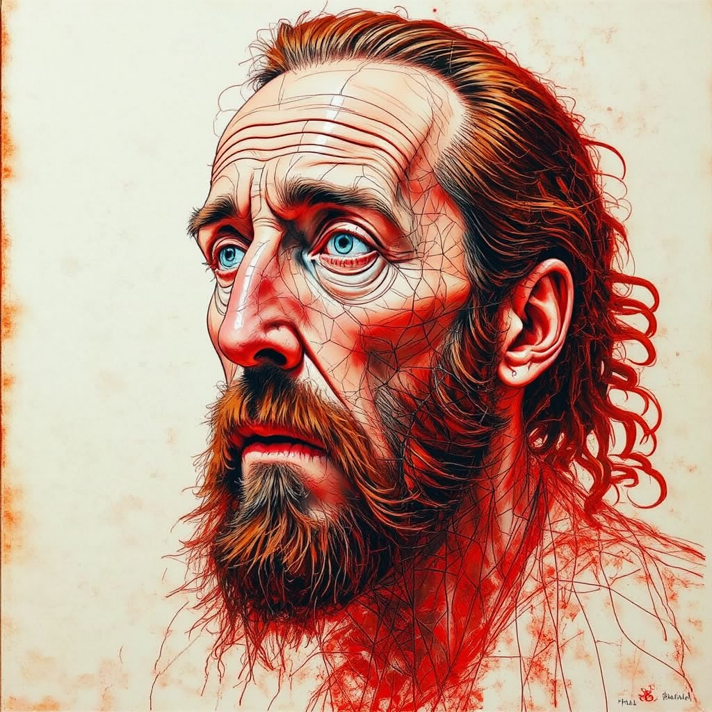 Portrait of Nicholas Cage's