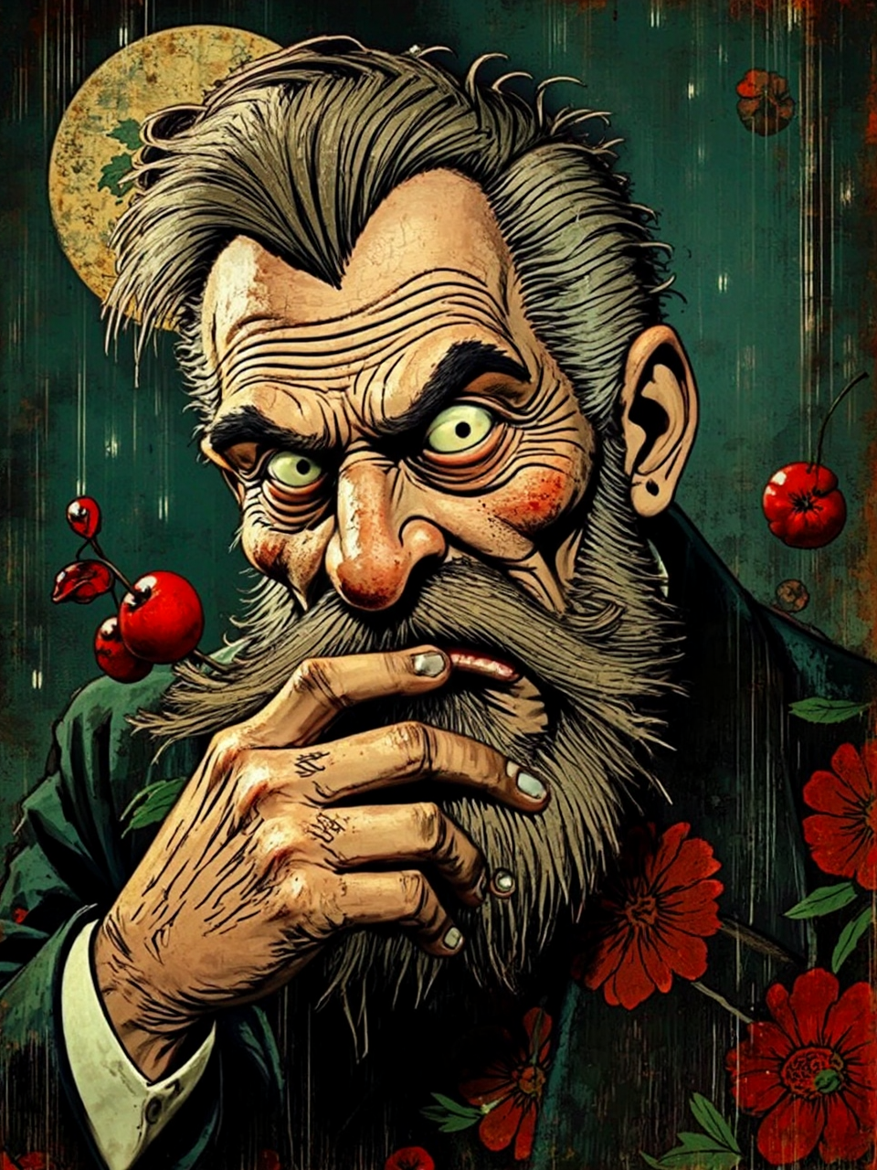 Alphonse Mucha-inspired Japanese Disney