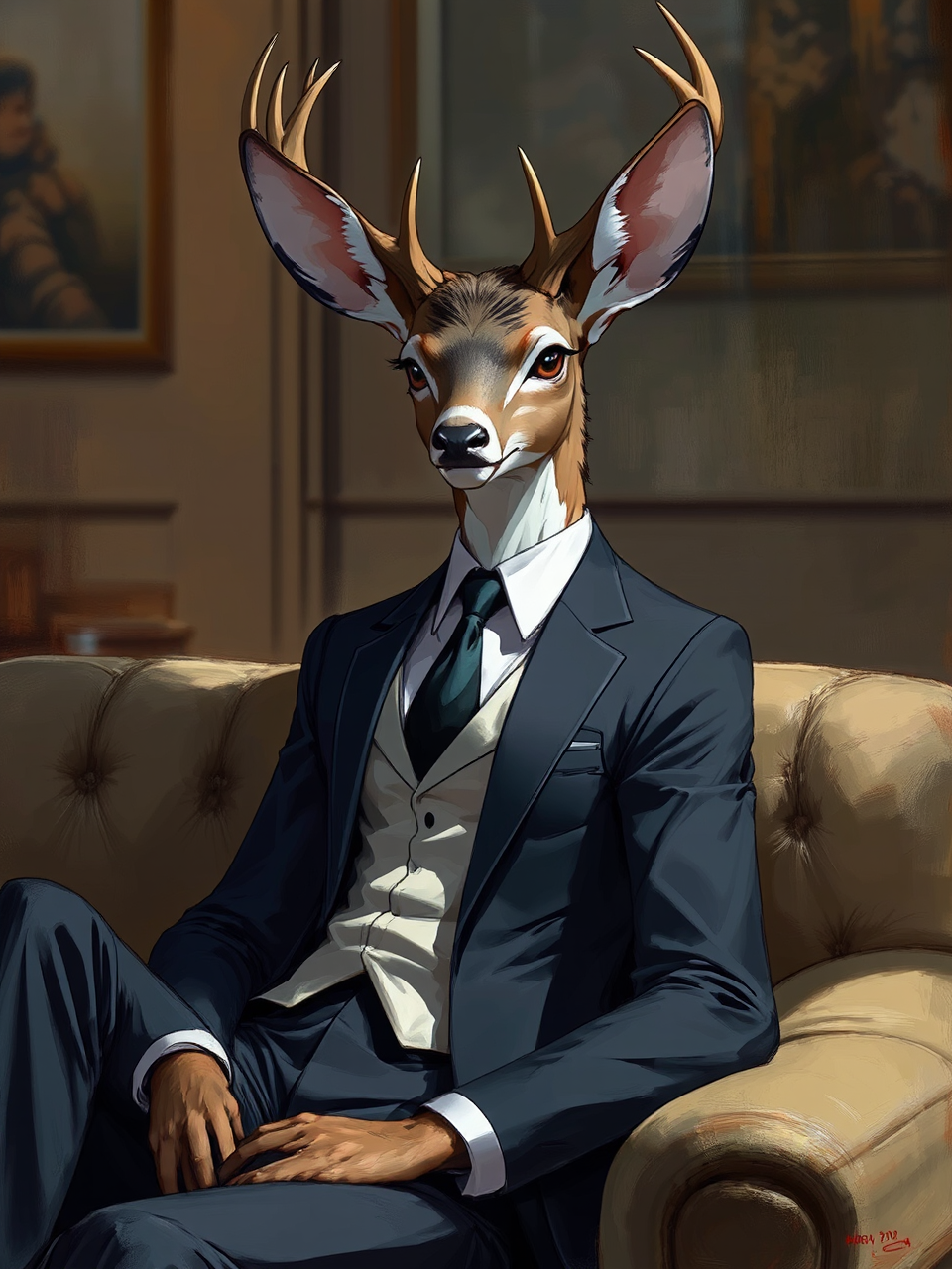 Portrait of an anthropomorphic