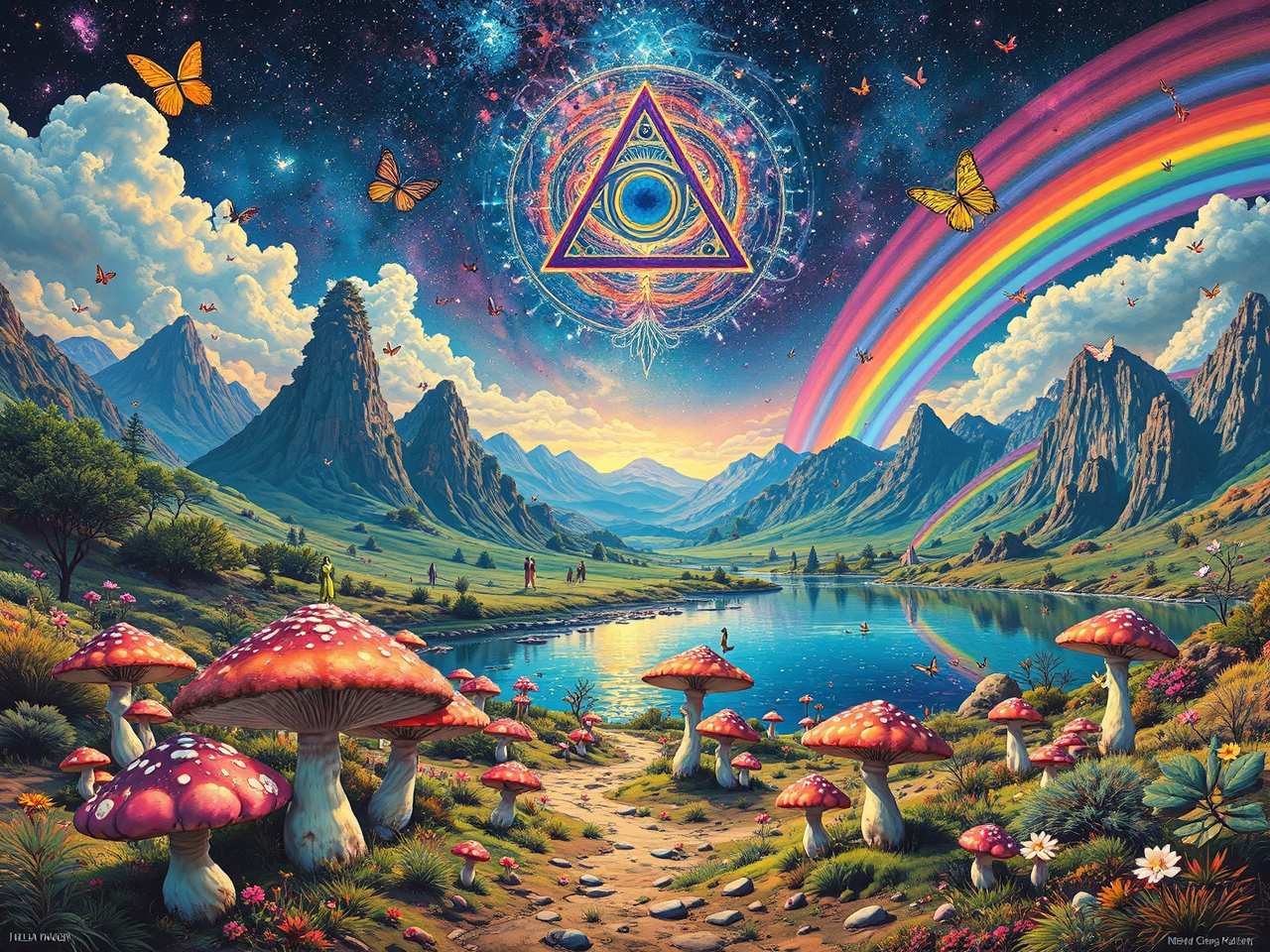 A fantastical alien landscape