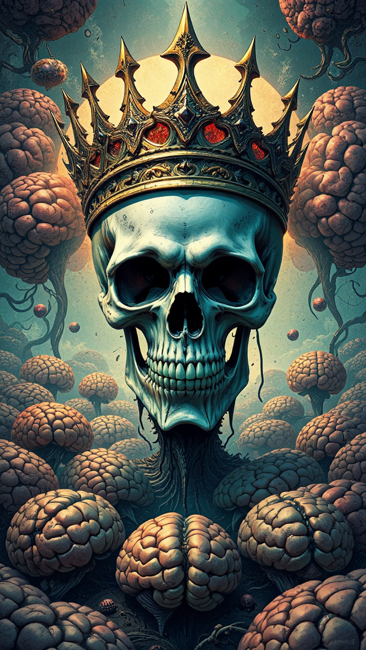 King with a skull