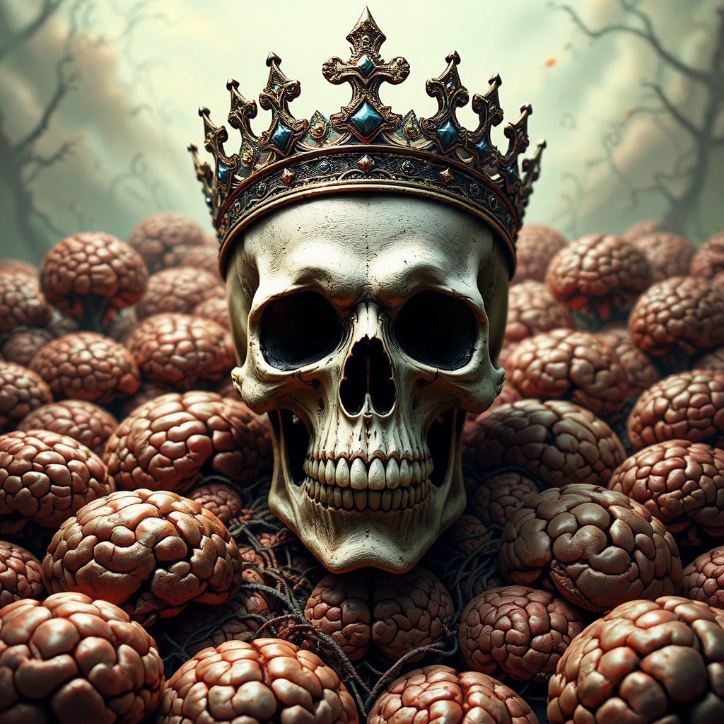 King's skull portrait with