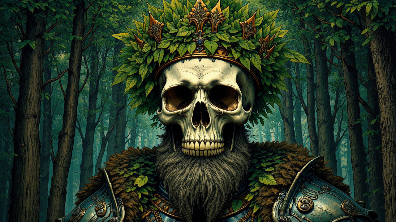 King in medieval armor