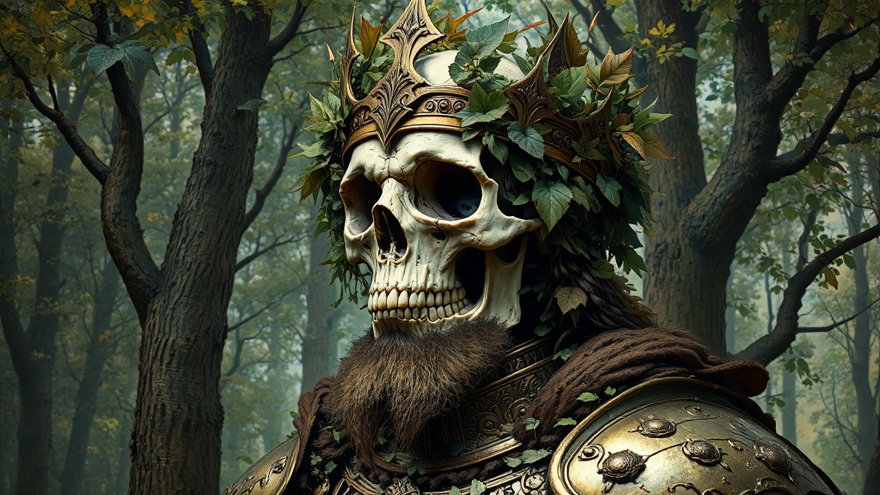 King in medieval armor