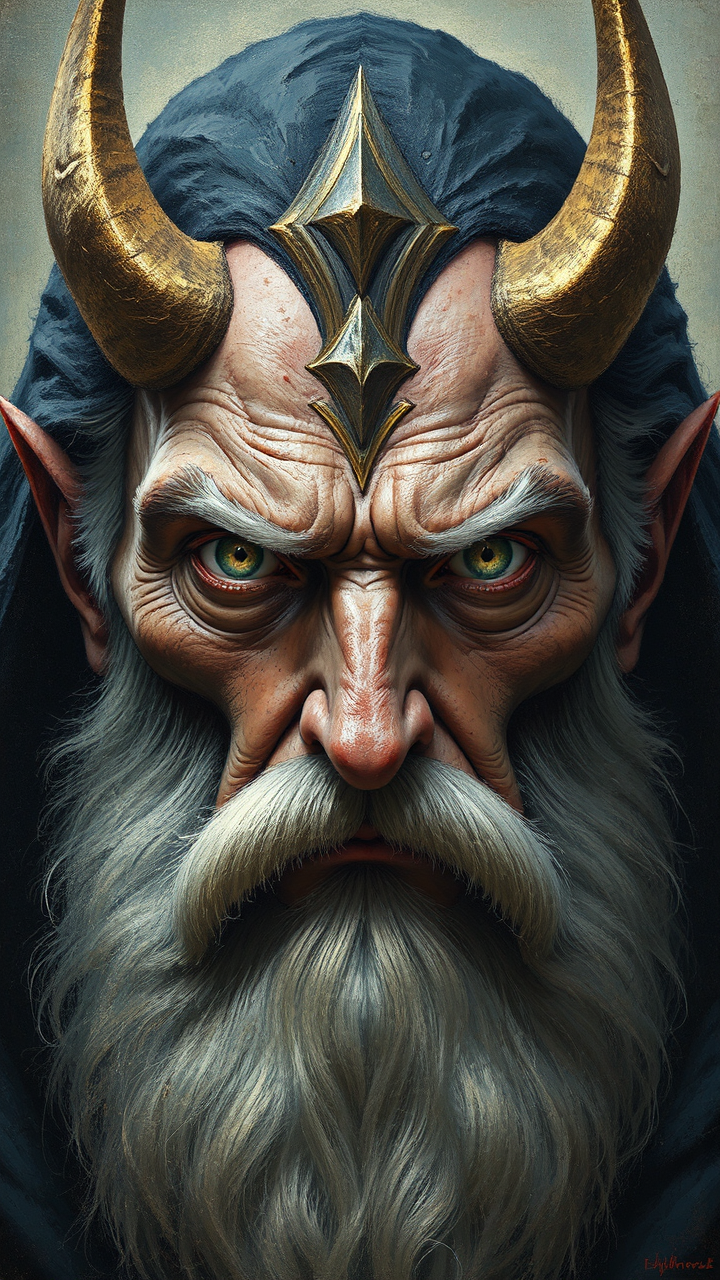 Centered portrait of a