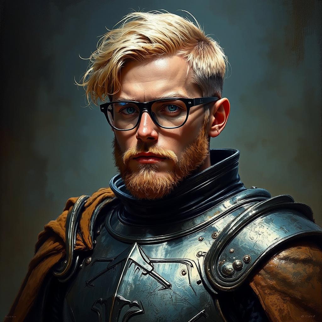 Blond knight with no