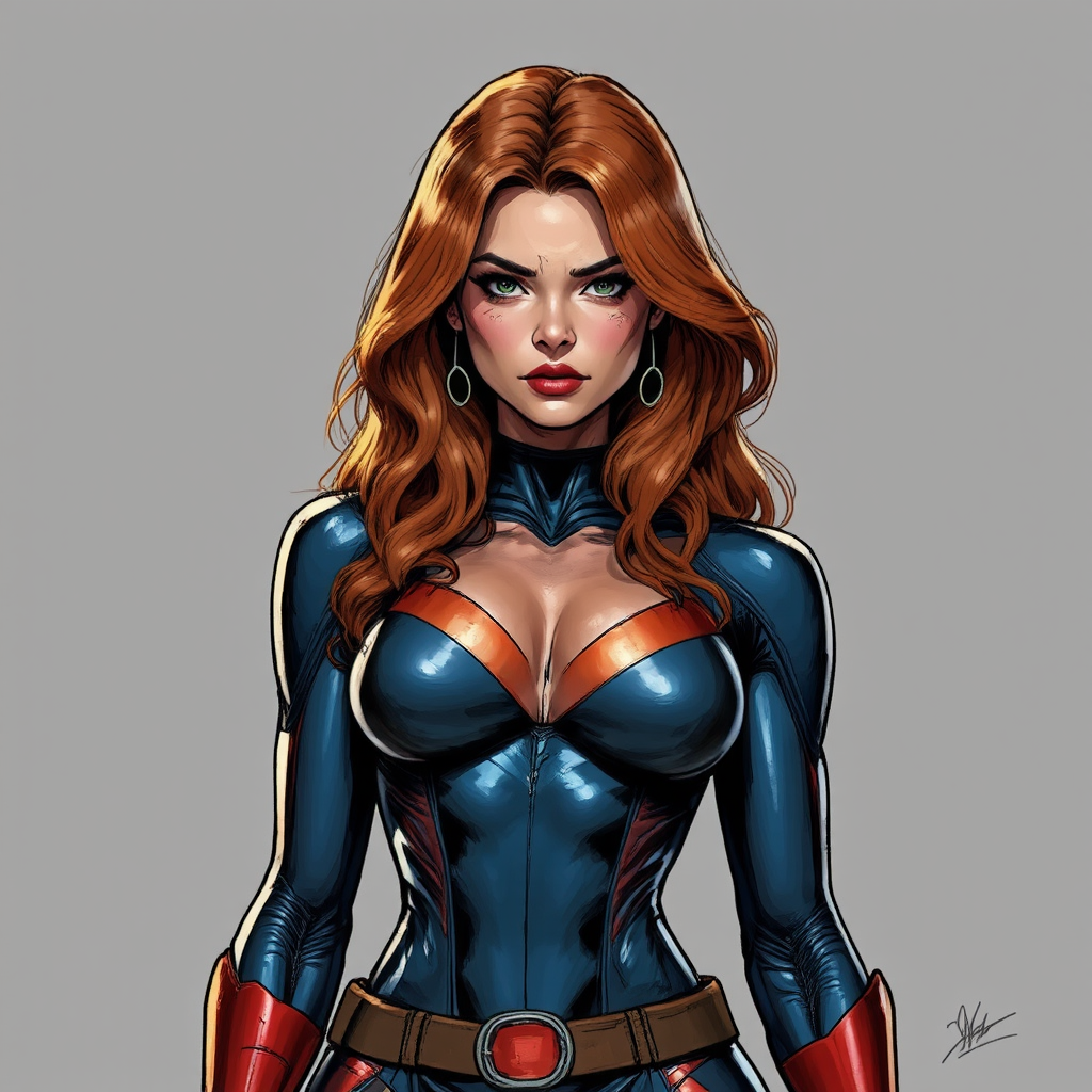 A comic book superhero