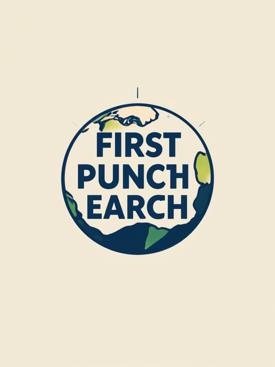 Logo with fist punching