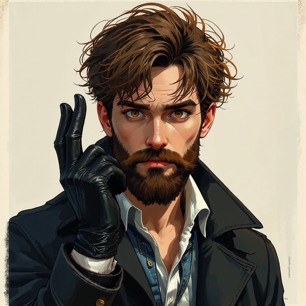 Man in dark clothing