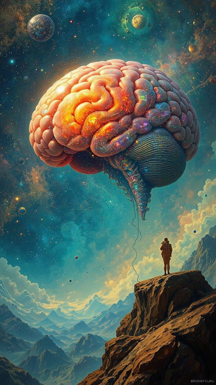 A futuristic person with