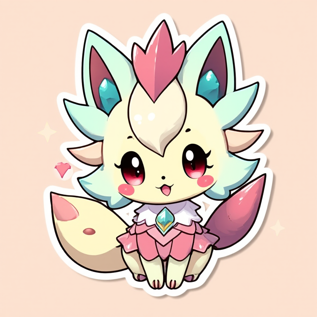 Vulpix with cute mascots