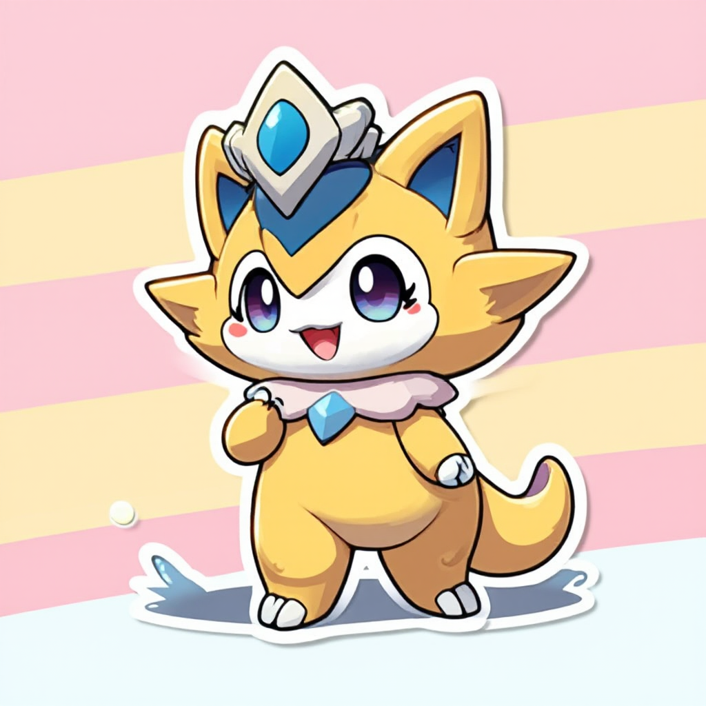 Cute mascot of a