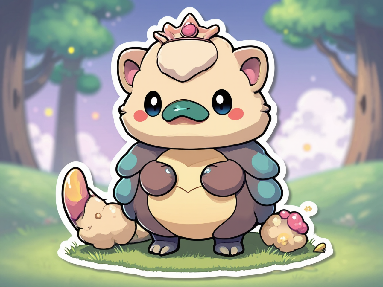 Cute female Pokémon character