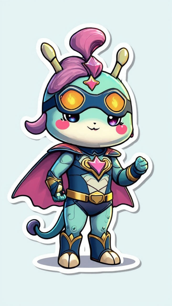 Cute cartoon mascot with