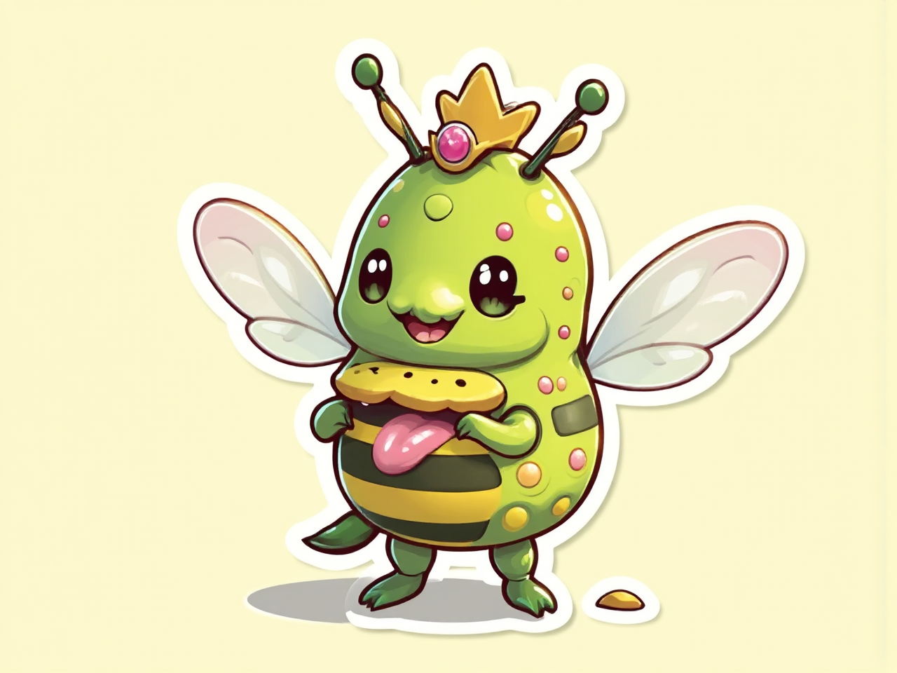 Cute cartoon bee and