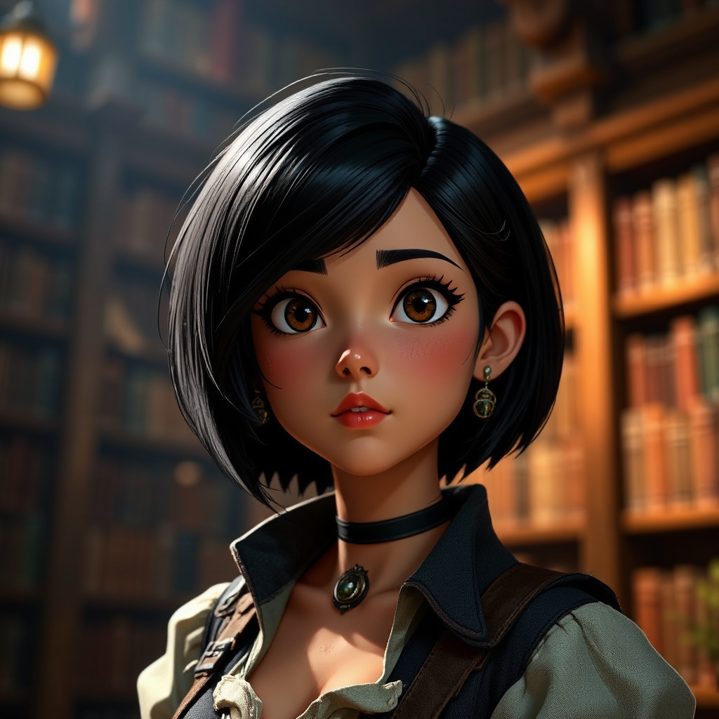 Attractive female pirate with