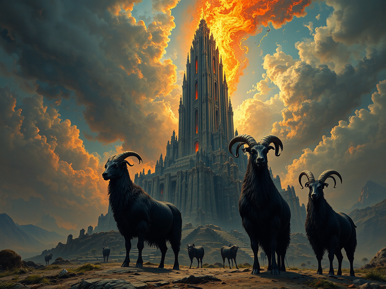 Tallest temple with black