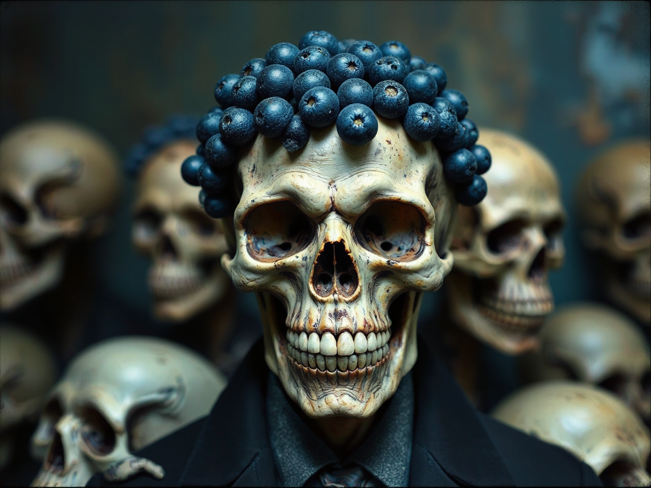 Photograph of sculpture with