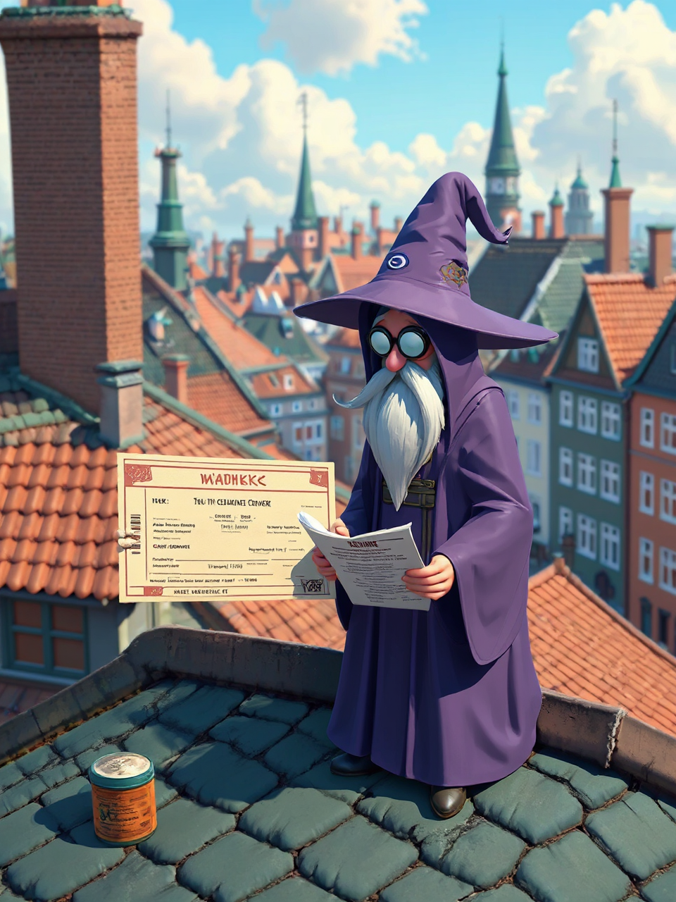 Hacker and wizard standing