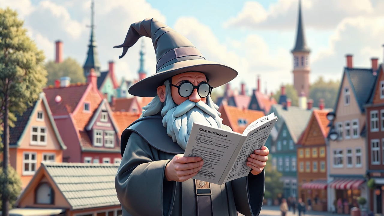 Tetris-like rooftops in Copenhagen