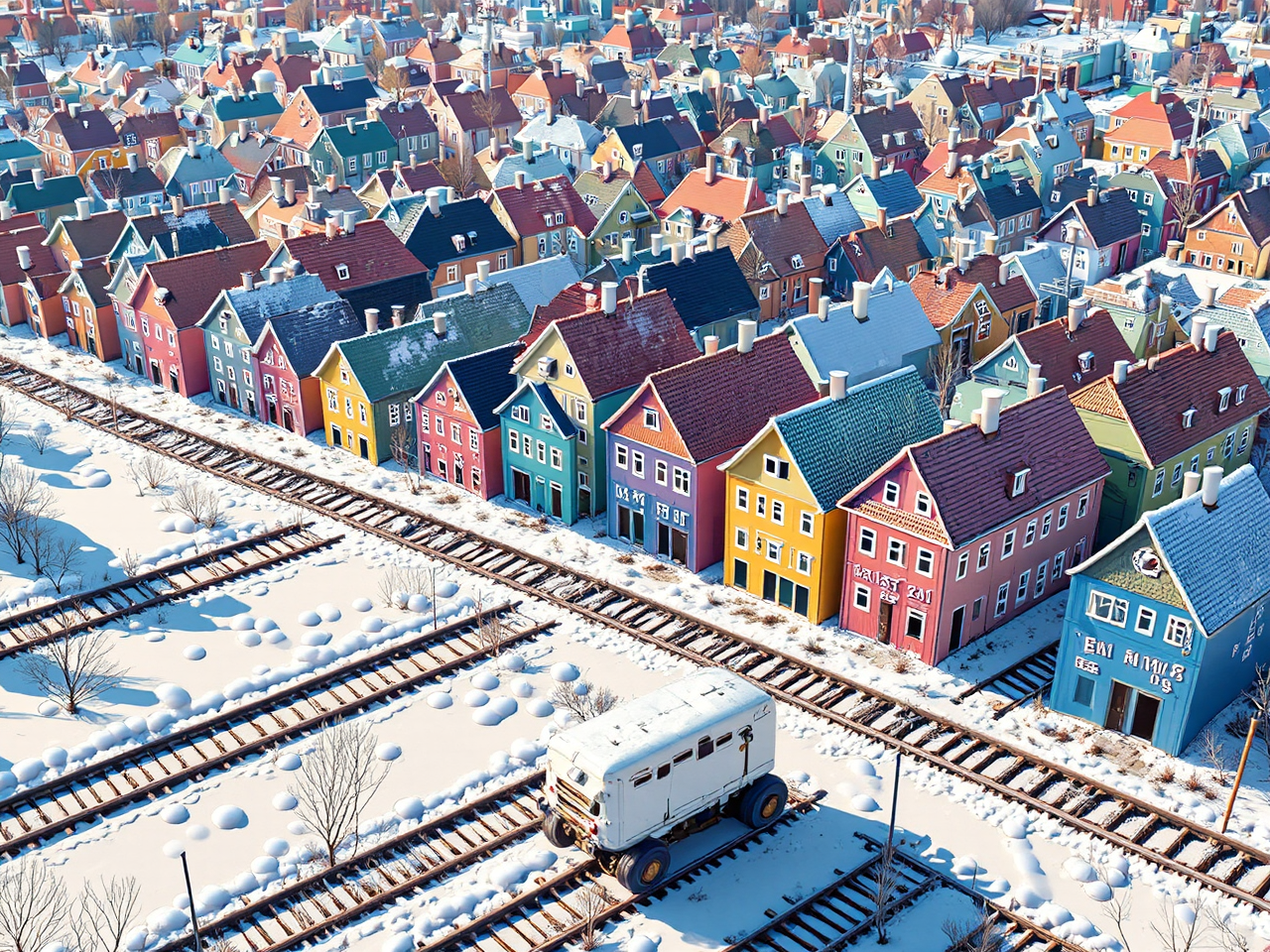 Frozen Tetris blocks and