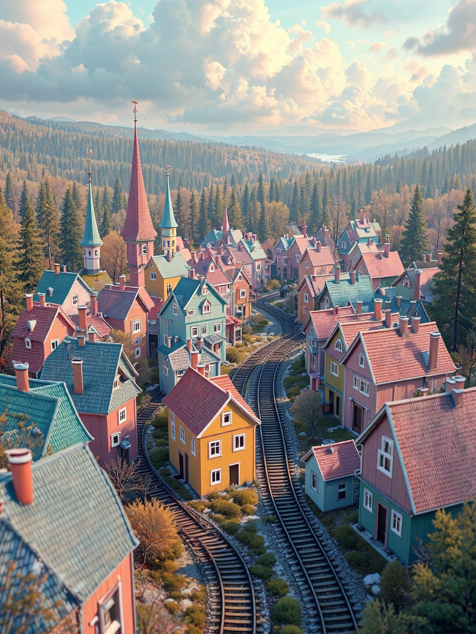 Tetris blocks and wizard