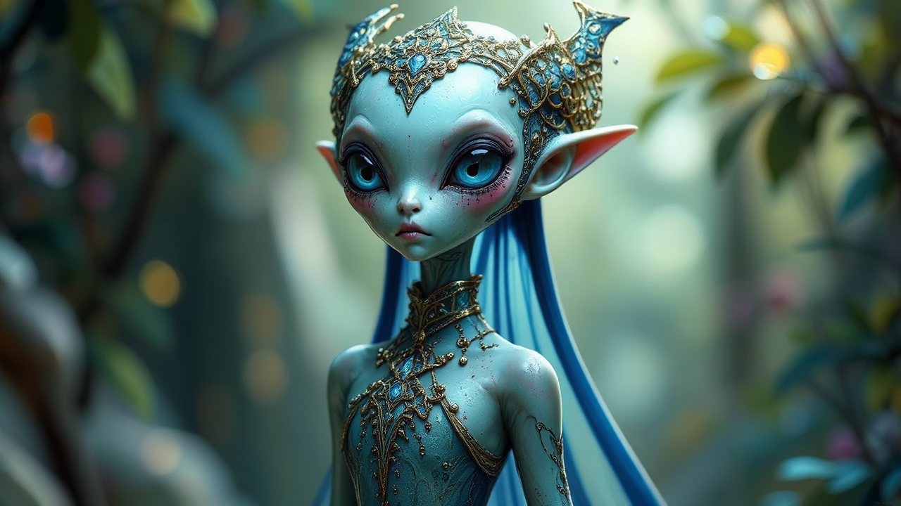 Elegant extraterrestrial being.