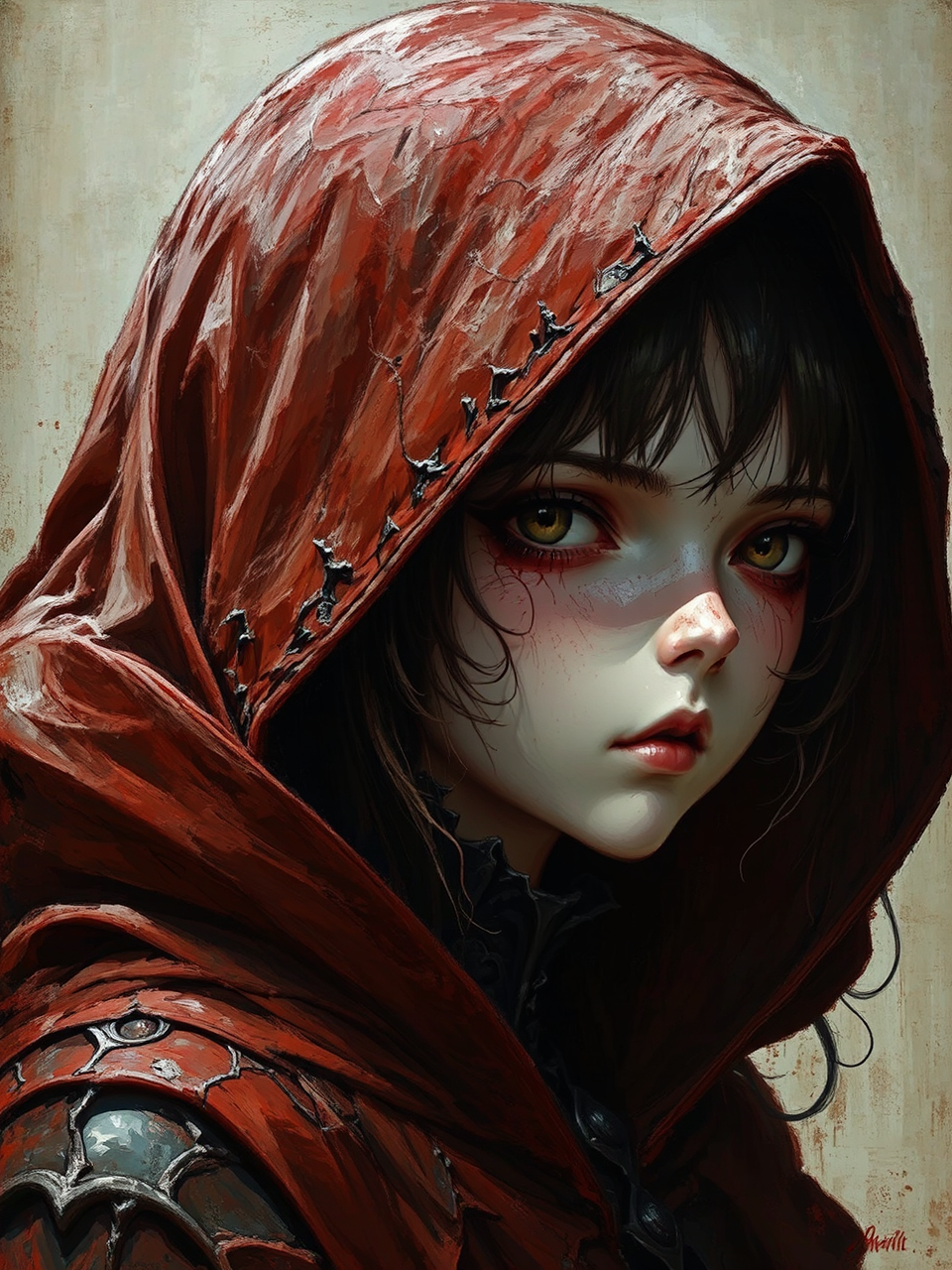 Dark fantasy portrait of