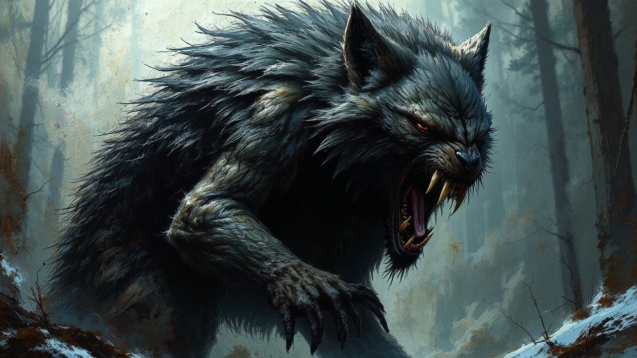 Reverse Werewolf Painting