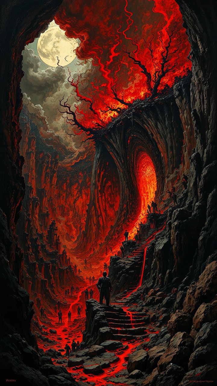 Painting of Dantes Inferno
