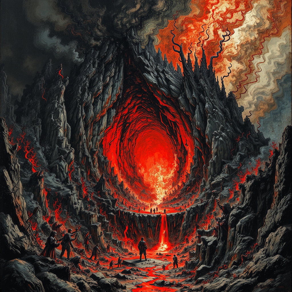 Painting of Dante's Inferno