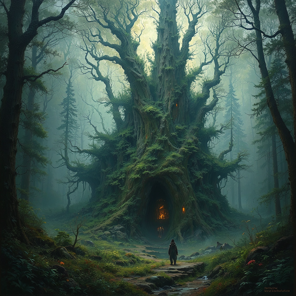 Painting of a mysterious