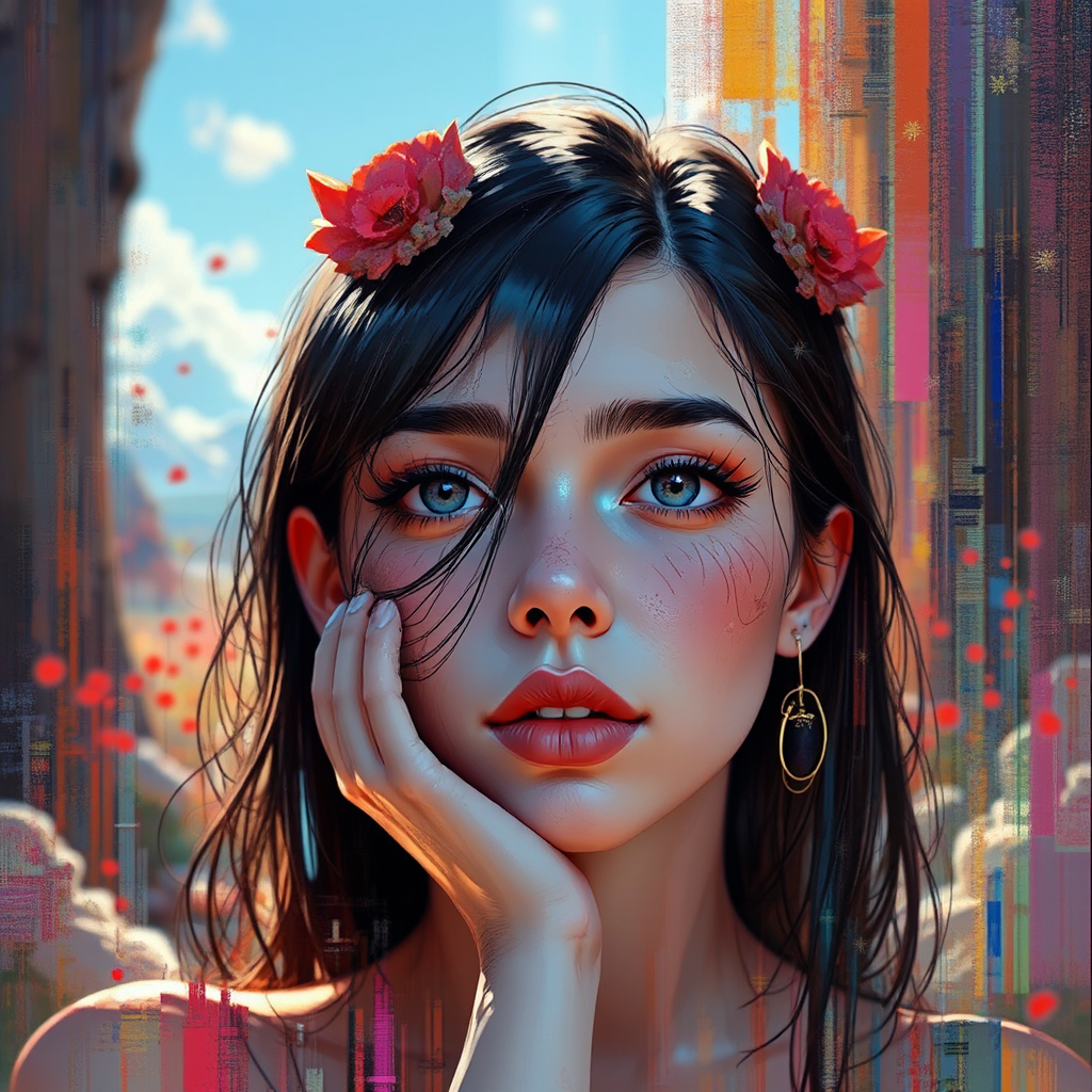 Digital artwork of abstract