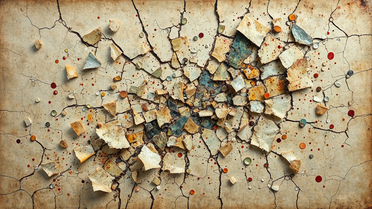 Mixed media artwork with