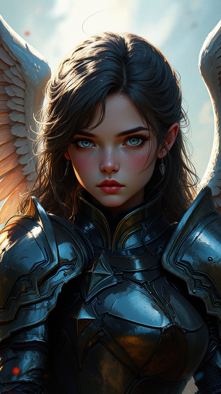 Girl in golden armor