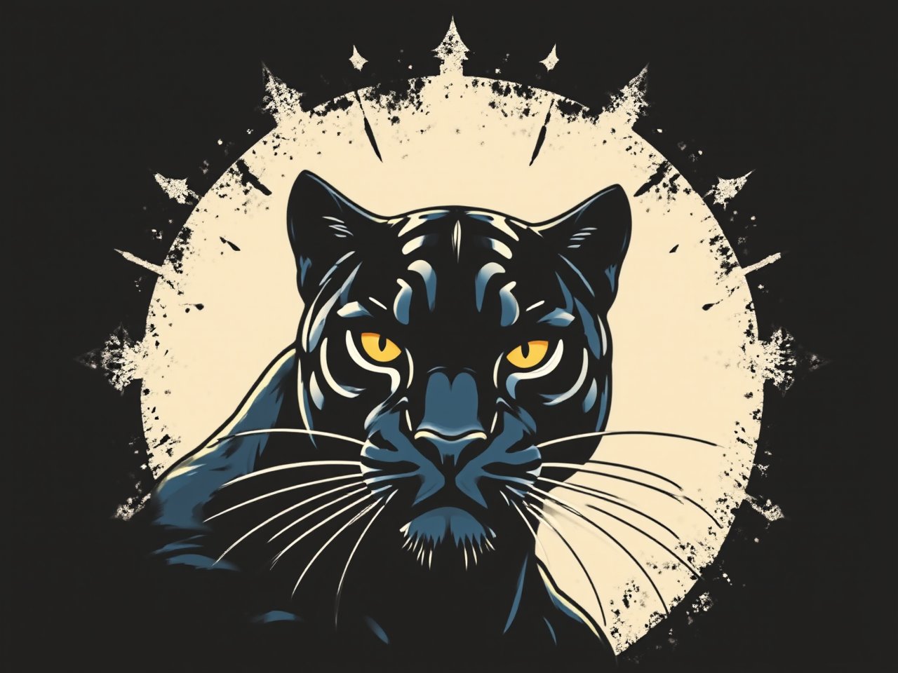 Retro Black Panther in