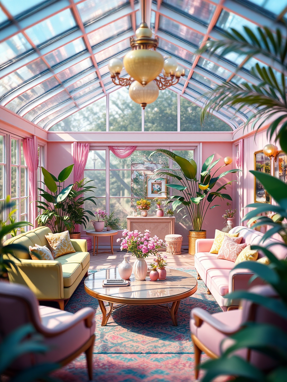 High-end living room with