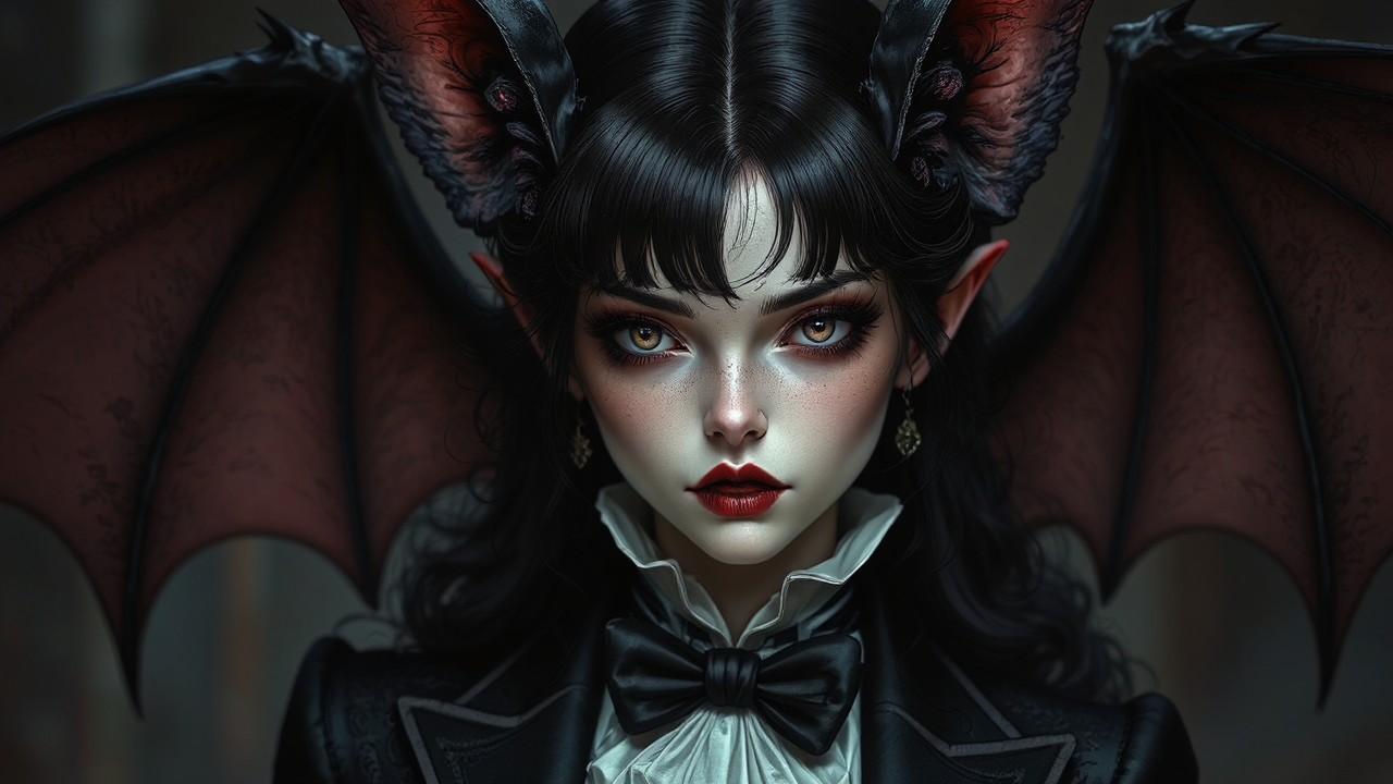 Female vampire in Victorian