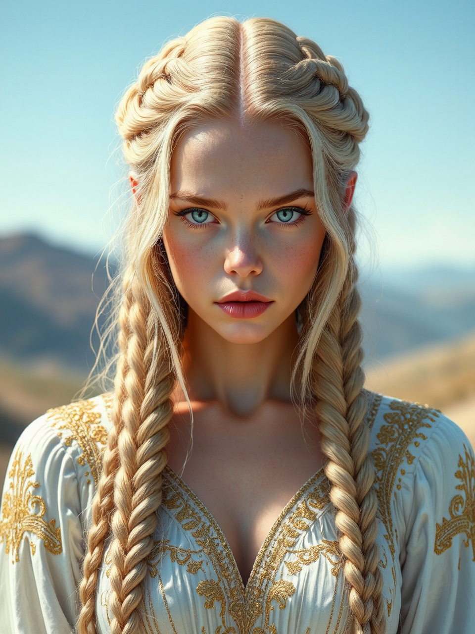 Nuragic Princess in White