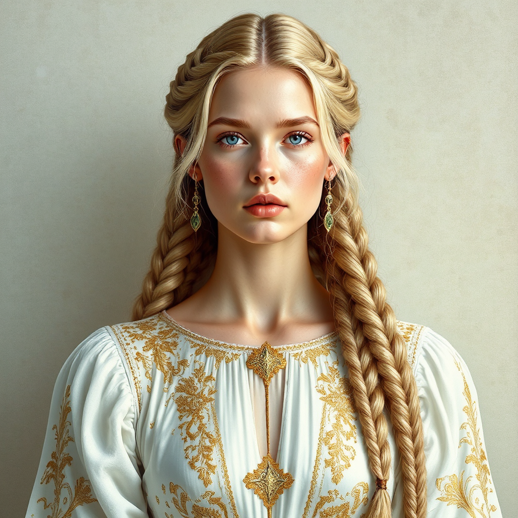 Nuragic Princess in White