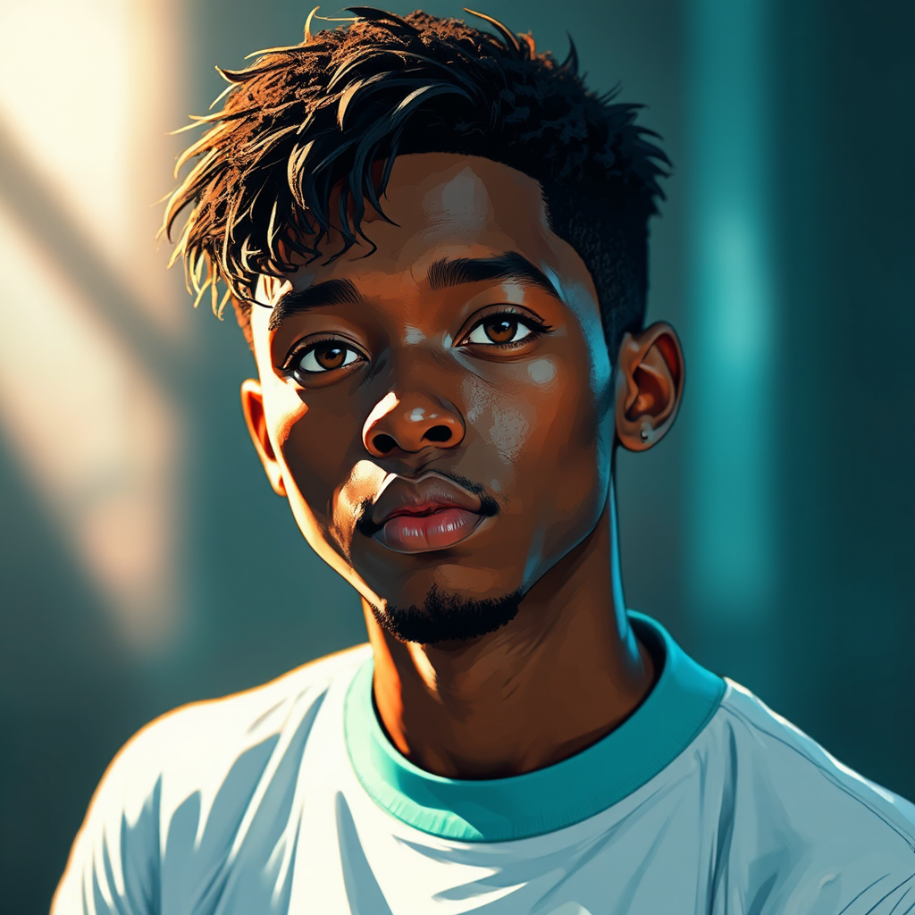 Close-up portrait of Jaden