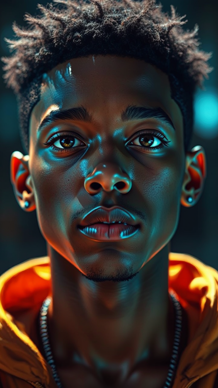 Close-up of Jaden Smith's