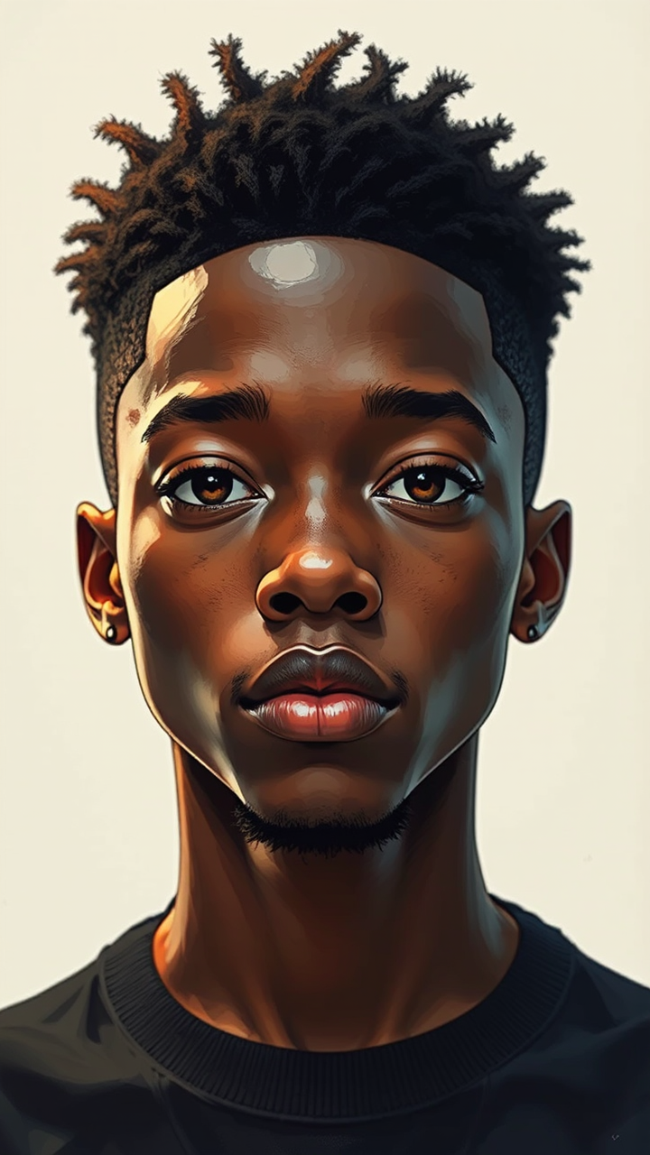 Jaden Smith's close-up portrait