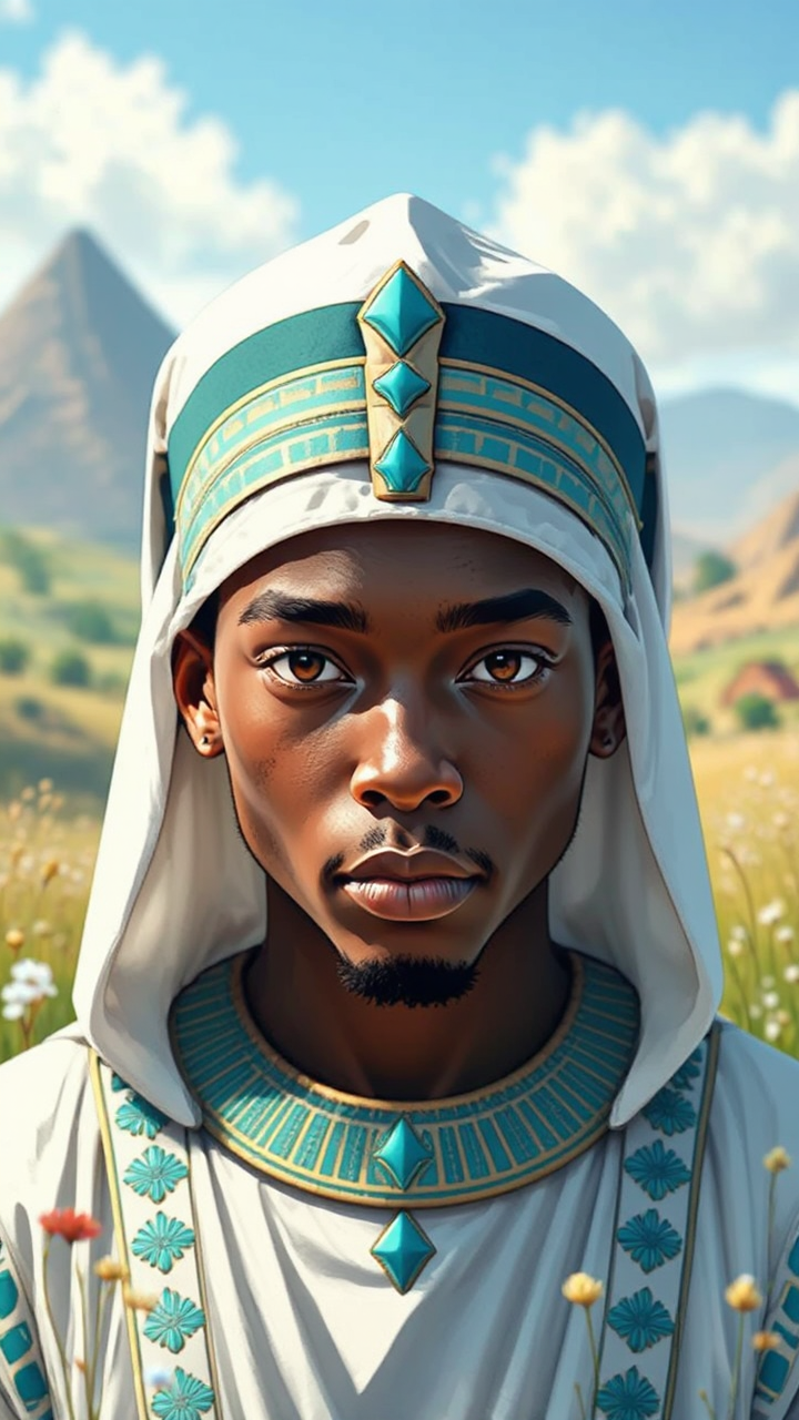 Young man dressed in