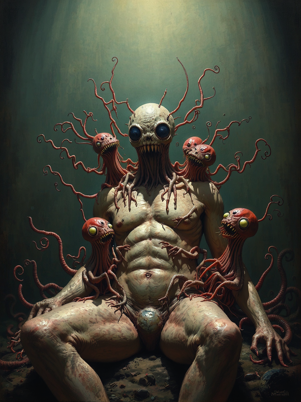 Plankton creatures inside human